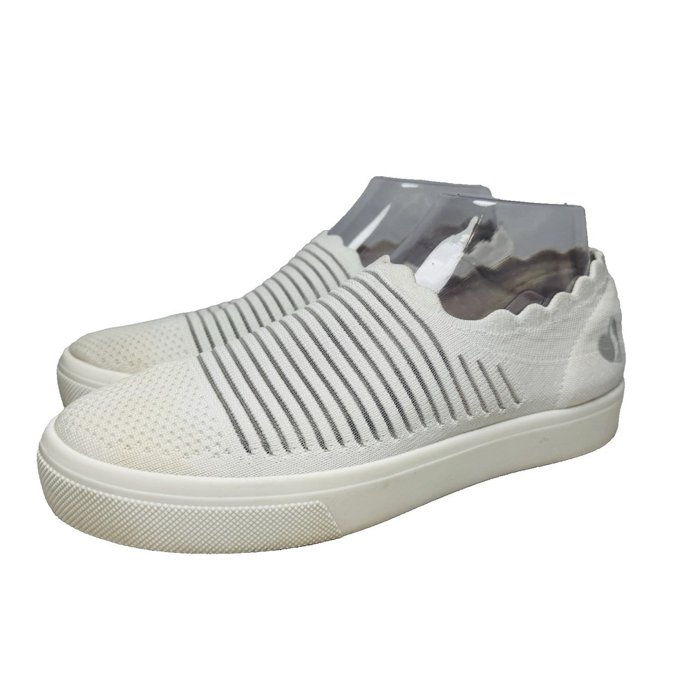 Skechers Poppy Breezy Street Air Cooled Memory Foam Sneakers Womens 9.5 White